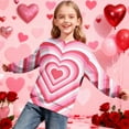 thumbnail image 1 of Sudadera sin capucha para niño, con estampado del Día de San Valentín, de manga larga, informal, deportiva, con capucha, sudadera de manga larga sin capucha, top con inserciones en los hombros, blusa, 1 of 8