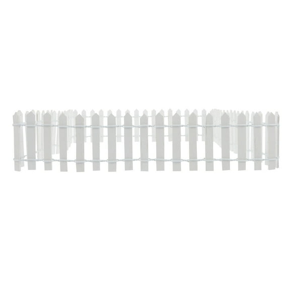 Decoration Garden Fence White 1Pcs 35.4X2X0.08In Iron Composite