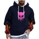 thumbnail image 2 of Sudadera con capucha para hombre, informal, a la moda, con estampado, con cordón, de manga larga, de poliéster, 2 of 5