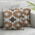 thumbnail image 3 of PHYHOO  New Living Series Leaf Geometric Coffee Throw Decorative Pillow Cover Cushion Cover, 3 of 5