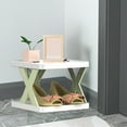 thumbnail image 1 of DIY Storage Rack - Modular Plastic Shelf Organizer for Shoes, Plants, Bathroom & Living Room - Adjustable Multi-Tier Sturdy X-Shaped Design - Easy Assembly Home Decor Storage Solution, 1 of 5