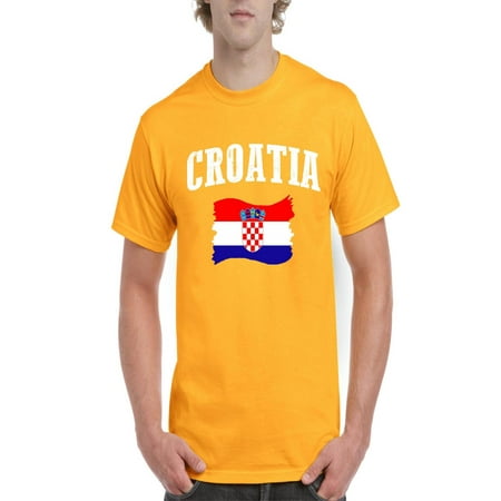 Croatia Flag Mens Short Sleeve T Shirt