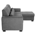 thumbnail image 3 of Sofá Love Chaise Derecho en L Eros 3 Plazas Gris Oscuro para Sala, 3 of 8