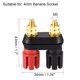 thumbnail image 2 of Terminal de unión dual Uxcell, conector de altavoz de amplificador de potencia de rosca M5, conector de enchufe de banana de 2 vías, 6 piezas, 2 of 4