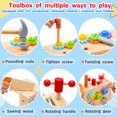 thumbnail image 3 of Juego de herramientas Mgtfbg Kids de madera, 29 piezas con caja para niños de 2 a 6 años, 3 of 6