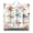 White-355, variant on Floral & Leopard Print Floor Cushion 22x22 Inch Square Pillow, Boho Chic Mix, Soft for Lounge & Reading Nook