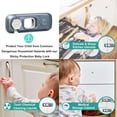 thumbnail image 5 of Fridge Lock,2pcs Fridge Locks For Kids.Refrigerator Lock Also Used For Rv Refrigerator Oven Lock Child Safety Baby Cabinet Locks, 5 of 7