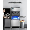 thumbnail image 4 of STAWAY Machine à Glaçons Commerciale 800 lbs/24h - Auto-Nettoyage, Production Rapide de Glace, Contrôle Intelligent, Parfait pour Restaurants et Bars, 4 of 9