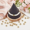 thumbnail image 4 of 32Pcs 4 Style Jewelry Spacer Bead 18K Gold Plated Hollow Filigree Round Large Hole Loose Ball Beads, 4 of 6