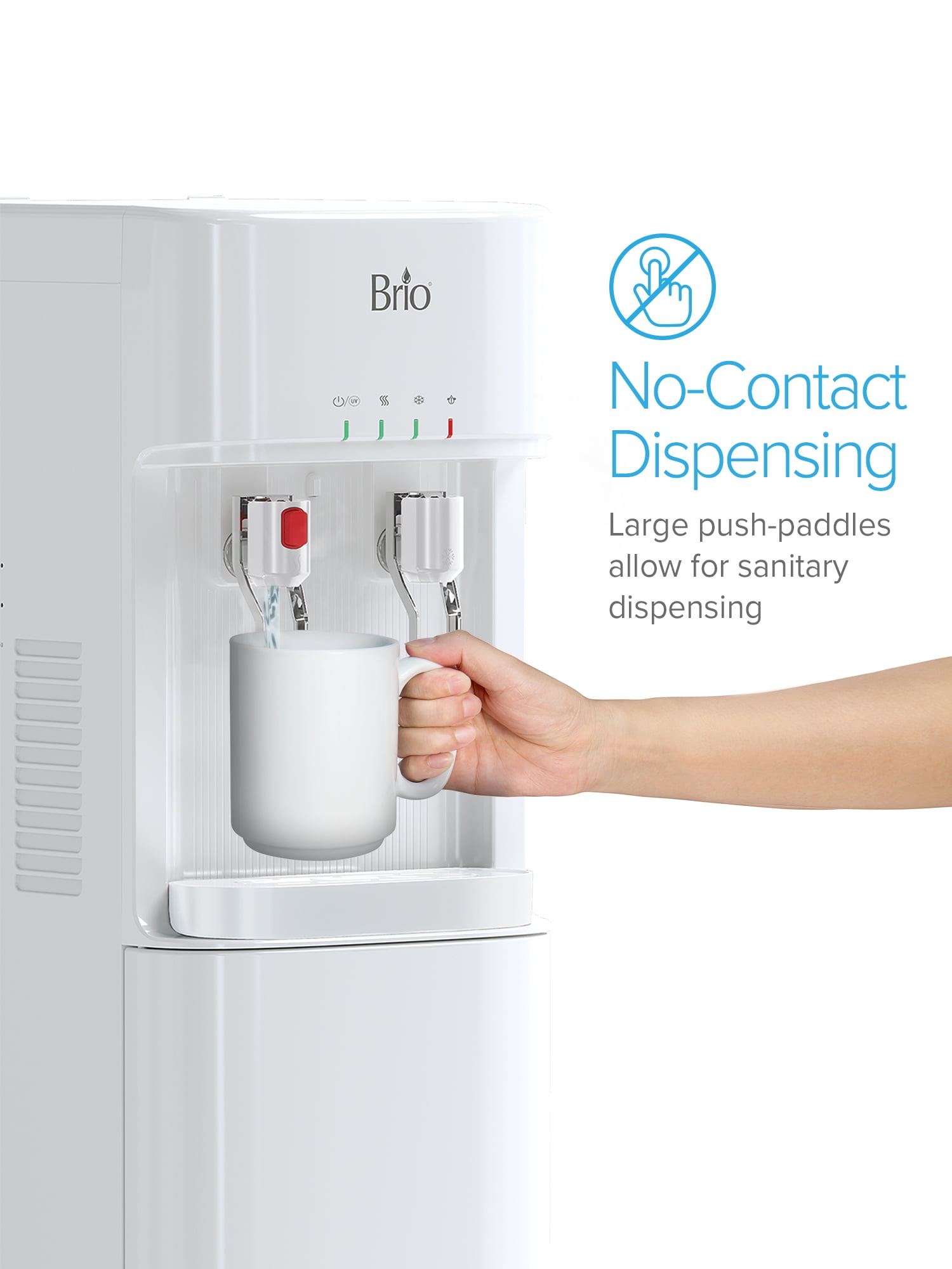 Brio Child Safely Lock Wall Mount Bottom Loading Water Cooler