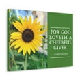 thumbnail image 2 of Scripture Walls A Cheerful Giver 2 Corinthians 9:7 Bible Verse Canvas Christian Wall Art Ready to Hang Unframed, 2 of 7
