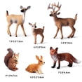 thumbnail image 2 of 6 Uds. Modelos De Animales Del Bosque, Figurita En Miniatura De Navidad, Figurita De Ciervo Para Fiesta De Cumpleaños, Juguetes Educativos, Adorno Para Pastel De Fiesta De Navidad ANGGREK No, 2 of 7
