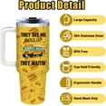 thumbnail image 2 of Bus Driver Tumbler with Handle 40oz Stainless Steel Travel Mug Insulated Coffee Cup, School Bus Driver Appreciation Gifts, Thank You Bus Driver Gifts Back to School Retirement Birthday Gift, 2 of 6