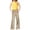 Khaki, variant on Liyamei Girls Wide Straight Leg Loose Sweatpants Elastic Waist Drawstring Jogger Pants Size Beige 2-4 Years