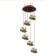thumbnail image 2 of Wosthever Campanas de viento solares luces colgantes impermeables luz que cambia de Color teñido liso campana de viento lámpara de estatuilla para Iluminación y accesorios Rojo Wosthever HA067901-01, 2 of 6