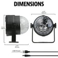 thumbnail image 5 of BrightSide Multicolor LED Disco Party Projector, Rotating Light Show, USB-Powered, 5 of 7
