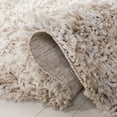 thumbnail image 6 of SAFAVIEH Rio Kynaston Solid Polyester Shag Runner Rug, Beige/Ivory, 2'3" x 6', 6 of 8