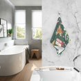thumbnail image 2 of Yayeee 2 Pack Hand Towels for Bathroom 100% Cotton 16" x 28" Kitchen Towel, Green Christmas Gingerbread, 2 of 7