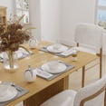 thumbnail image 3 of MAYEERTY 79” Rectangular Dining Table for 6, Natural Wood, 3 of 8