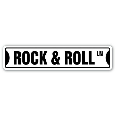 ROCK & ROLL Street Sign fame music band guitar musician | Indoor/Outdoor |  24