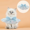 thumbnail image 2 of UDIYO Cat Bib Soft Touch Lovely Bandana Adjustable Bow Collar Bib Lace Neck Scarf Pet Neckerchief for Small Dogs, 2 of 7