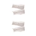 thumbnail image 2 of ZLight 1 Pair Fingerless Mittens Fashionable Simple Knitting Craft Clothes Accessory for Decoration Keeping-warm Wear White 2Set, 2 of 6