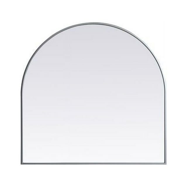 Elegant Decor MR1A3636SIL 36 x 36 in. Metal Frame Arch Mirror, Silver
