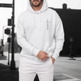 thumbnail image 2 of TSHXS Mens Hoodies Mens Lightweight Jackets Mens Fashion Athletic Hoodies Sport Sweatshirt Solid Color Pullover XXXXL, 2 of 9