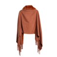 thumbnail image 6 of Prolriy Shawl Wraps for Women Solid Color Imitation Single Color Hanging Hair Fashion Scarf Versatile and Warm Scarf for Women Scarf for Women Brown, 6 of 6