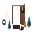 thumbnail image 4 of De Mini Decoraciones Navideñas, Luces De Escalera De Árbol De Navidad, Bufanda, Escoba, Corona, Botas, Alfombra, Accesorios En Miniatura 8 Unidades/Juego Scienceny HA041418-01, 4 of 6