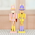 thumbnail image 4 of 2026 Easter Bunny Nutcracker A, 12" Wooden Rabbit Nutcracker Figurines with Egg, Carrot & Floral Accents, Easter Tabletop Decor for Home Office, Mantel Shelf Display, Easter Gifts for Kids & Family, 4 of 8