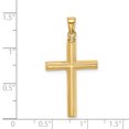 thumbnail image 2 of Collier Croix en Or Jaune 14k Pendentif Religieux Latin, 2 of 6
