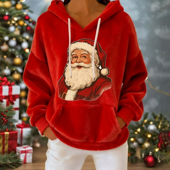 Neewe Hoodies for Women Christmas Sweatshirts Fall Fashion Outfits 2025 Casual Sweaters Tops Workout Winter Clothes