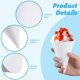 thumbnail image 5 of 1000 vasos de cono de nieve, vasos de papel desechables de 6 oz, vasos de papel para helado prerevestidos a prueba de fugas para aguanieve, hielo raspado, agua, vasos dispensadores para oficina, fiest, 5 of 7