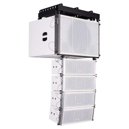 Sound Town ZETHUS Series Line Array Speaker System with One 15-inch Line Array Subwoofer  Four Compact 2 X 5-inch Line Array Speakers  White price history on PriceWatchPro