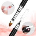 thumbnail image 3 of Dual-ended Poly Gel Brush & Picker, 2 In 1 Design Nail Brush And Spatula, Stainless Steel Gel Nail Brush Tool For Acrylic Nails Extension Gel (black)1, 3 of 5