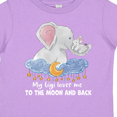 thumbnail image 4 of Inktastic My Gigi Loves Me to the Moon and Back Elephant Family Boys or Girls Toddler T-Shirt, 4 of 5