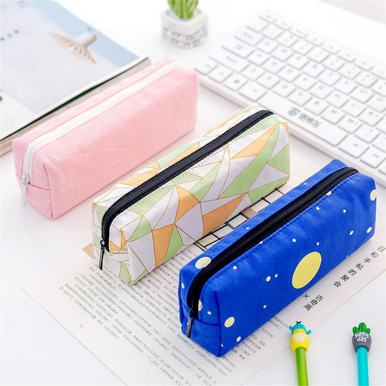 Frehsky School Supplies Japanese Pencil Case Student Stationery Bag Creative Large Capacity Pencil Case, Pink