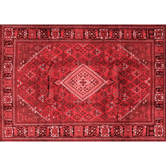 Ahgly Company Indoor Rectangle Persian Red Traditional Area Rugs, 5' x 7'