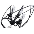 thumbnail image 5 of Modern Drum-Shaped Chandeliers 3-Light Matte Black Creative Farmhouse Chandelier Cage Style Pendant Ceiling Light Fixtures, 5 of 7