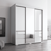 Monaco 3 Door Modern 71 Wardrobe with Mirror