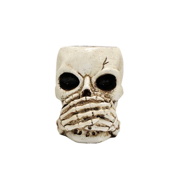 Decoración de Oficina Del Hogar Cráneo Succul Ent Pot Material de Resina Estilo Decorativo de Halloween Adecuado para Colocar en Escritorios de Casa Y Oficina Regalos de Oficina Del Hogar
