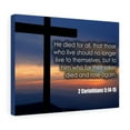 thumbnail image 5 of Scripture Walls He Died For All 2 Corinthians 5:14-15 Bible Verse Canvas Christian Wall Art Ready to Hang Unframed, 5 of 9