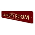thumbnail image 4 of Wash Dry Fold Repeat Novelty Sign, Metal Wall Decor - 4x18 inches, 4 of 4