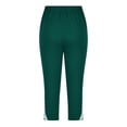 thumbnail image 6 of CPNG Girls Summer Capri Slim Pants Summer Sports 3/4 Length Leggings High Waist Running Yoga Athletic Leggings(Green,10-11 Years), 6 of 7