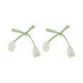 thumbnail image 1 of Ofertas Únicas 1 Par de Encantos para Cordones de Zapatos Lazos Tulipanes Brillantes Clips Decorativos para Zapatos Beige, 1 of 5