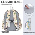 thumbnail image 5 of Colorful Funny Dachshund Backpack for School,Cute School Bag,Schoolbag with Adjustable Shoulder Straps & Padded Back,13.4"x11"x4.7", 5 of 6
