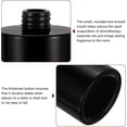 thumbnail image 4 of HARFINGTON 4pcs Empty Glass Diffuser Bottle 140ml/4.7oz Refillable Fragrance Accessories Aromatherapy Jar Container for Replacement Reed Diffuser DIY Home Bathroom Black with Silver Tone Cap, 4 of 6