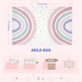 thumbnail image 6 of Wonnitar 5'x7' Rainbow Play Rug for Kids - Colorful Educational Area Rug for Nursery & Playroom, Machine Washable Non-Slip Soft Carpet for Classroom, Tent, Dorm, 6 of 9