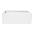 thumbnail image 6 of ToppiJoy 22in Rectangular Planter Box, Tall Steel Metal Planter Large Long Box Plant Pot for Outdoors, Modern Heavy Duty Flower Pot for Patio, Deck, Yard, Garden (White), 6 of 20